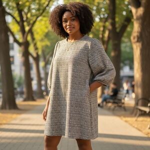 LOFT Gray Mini Dress